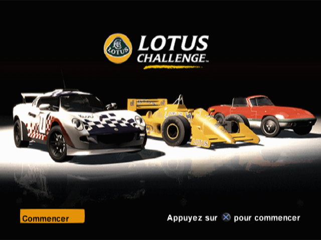 Lotus Challenge — Title screen