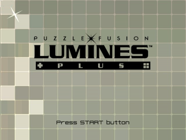 Lumines Plus — Title screen