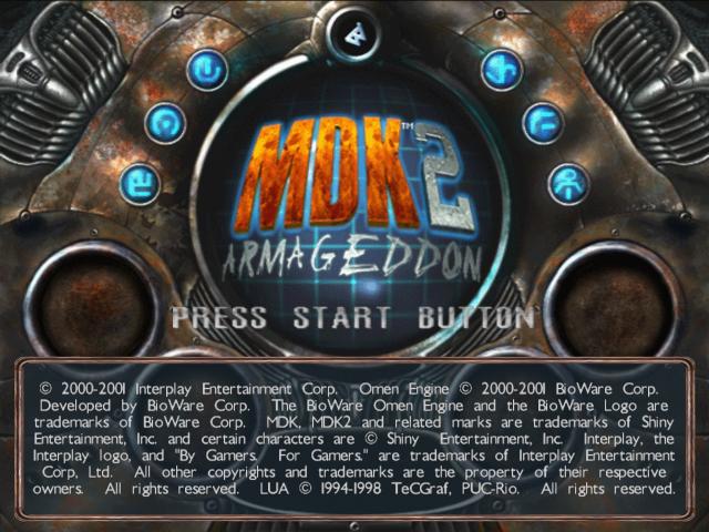 MDK2 : Armageddon — Title screen