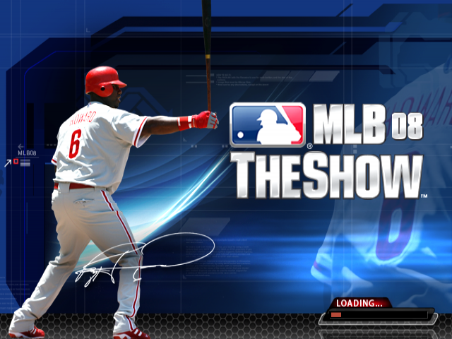 MLB 08 : The Show — Title screen