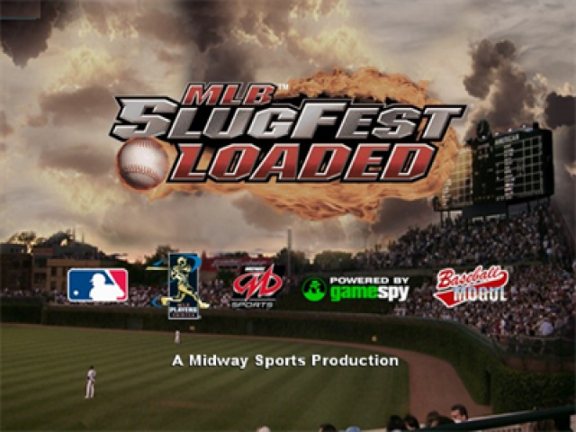 MLB SlugFest : Loaded — Title screen