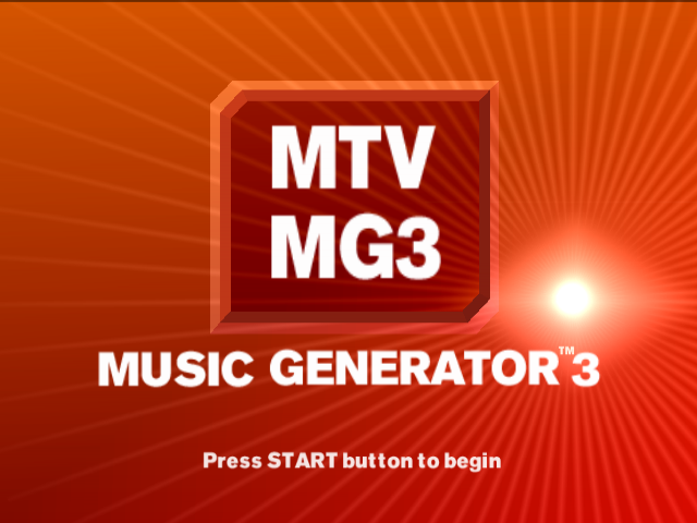 MTV Music Generator 3 — Title screen
