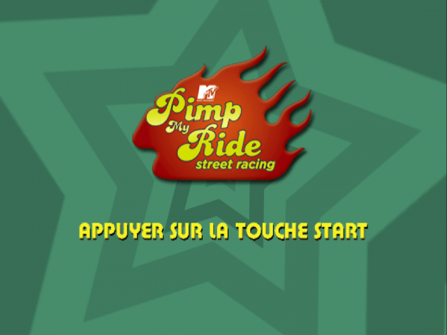 MTV Pimp My Ride : Street Racing — Title screen