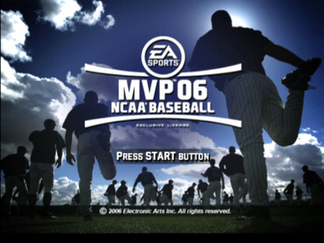 MVP 06 NCAA Baseball — Title screen
