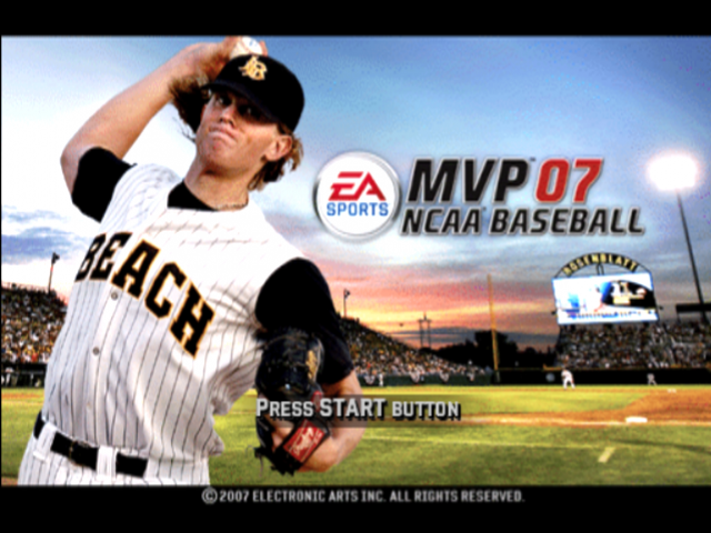 MVP 07 NCAA Baseball — Title screen