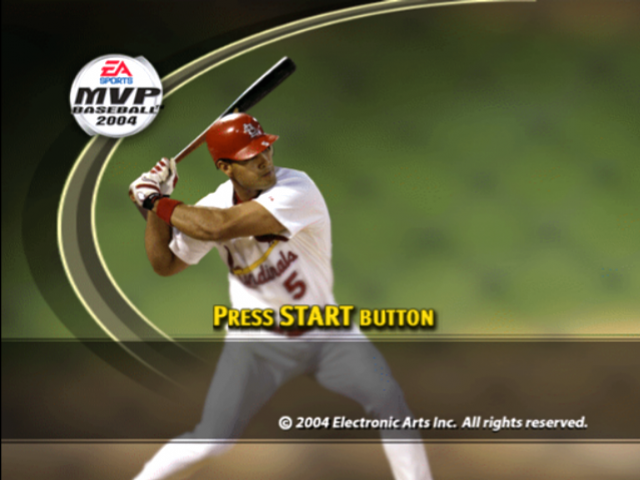 MVP Baseball 2004 — Title screen