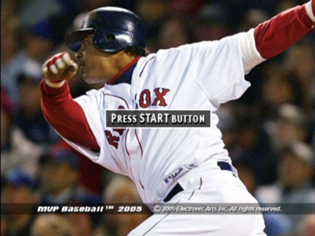 MVP Baseball 2005 — Title screen