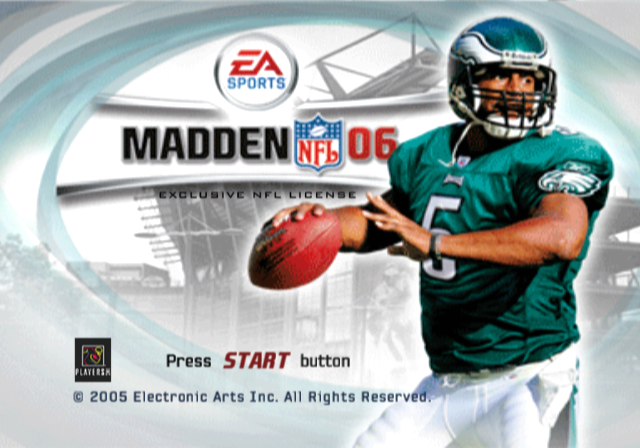 Madden NFL 06 — Title screen