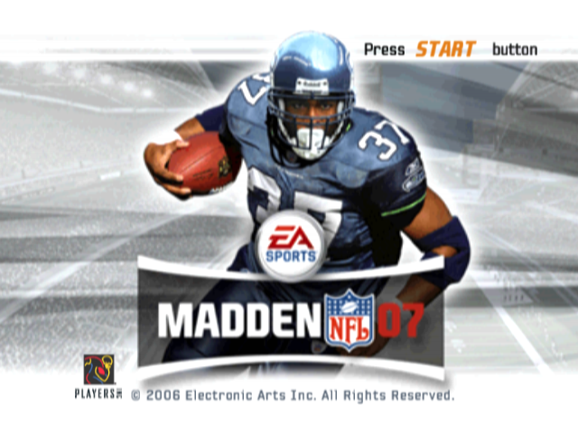 Madden NFL 07 — Title screen