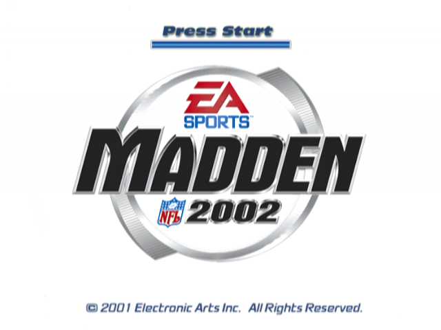 Madden NFL 2002 — Title screen