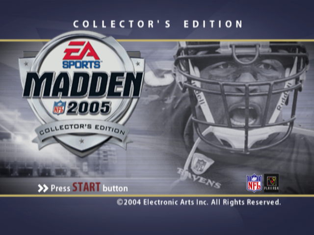 Madden NFL 2005 — Title screen