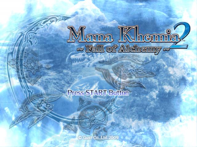 Mana Khemia 2 : Fall of Alchemy — Title screen