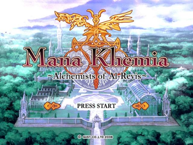 Mana Khemia : Alchemists of Al-Revis — Title screen