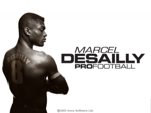 Marcel Desailly Pro Football — Title screen