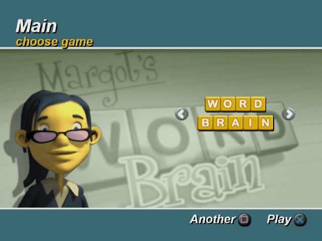 Margot's Word Brain — Title screen