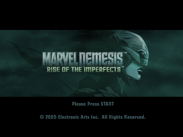 Marvel Nemesis : Rise of the Imperfects — Title screen