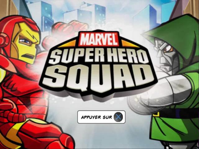 Marvel Super Hero Squad — Title screen