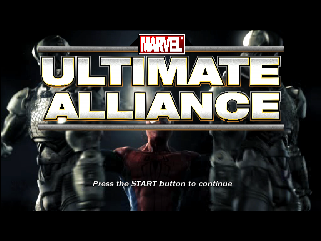 Marvel : Ultimate Alliance — Title screen