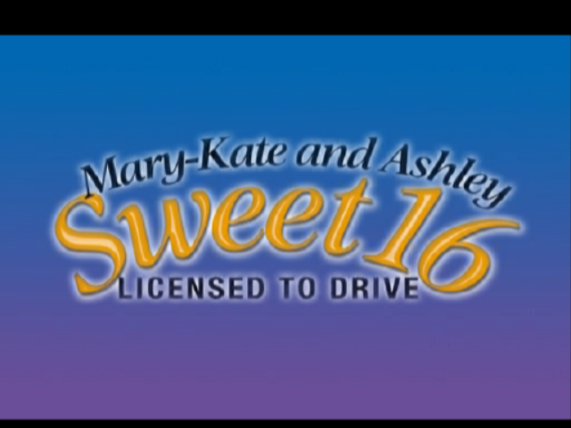 Mary-Kate and Ashley : Sweet 16 - Licensed to Drive — Title screen
