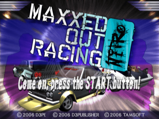 Maxxed Out Racing Nitro — Title screen