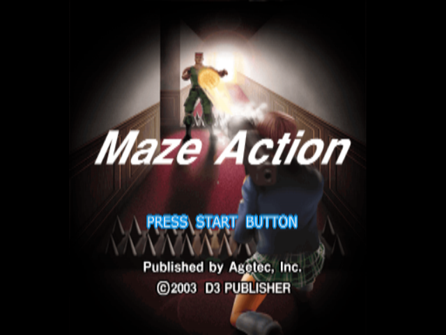 Maze Action — Title screen