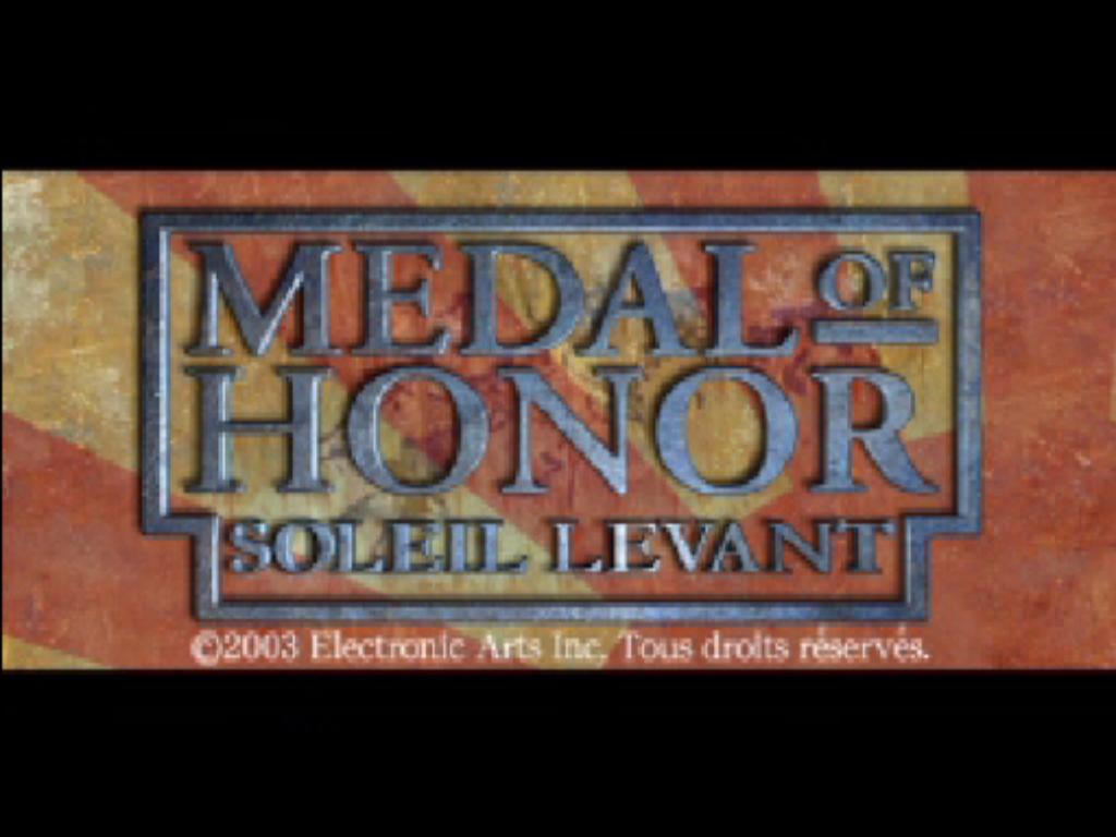 Medal of Honor : Soleil Levant — Title screen