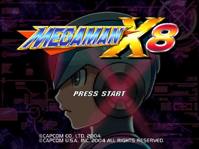 Mega Man X8 — Title screen