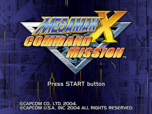 Mega Man X : Command Mission — Title screen