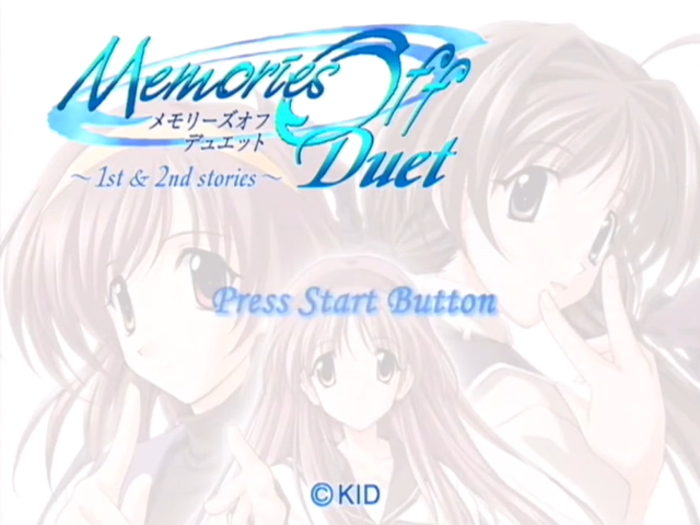 Memories Off Duet — Title screen