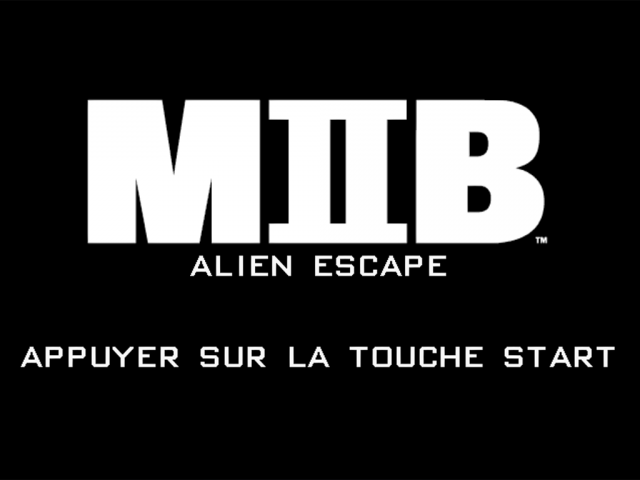 Men in Black II : Alien Escape — Title screen