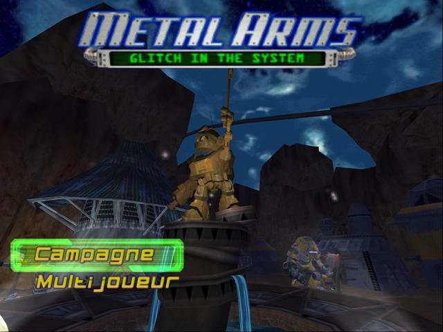 Metal Arms : Glitch in the System — Title screen