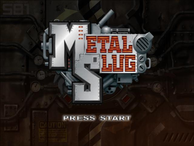 Metal Slug — Title screen