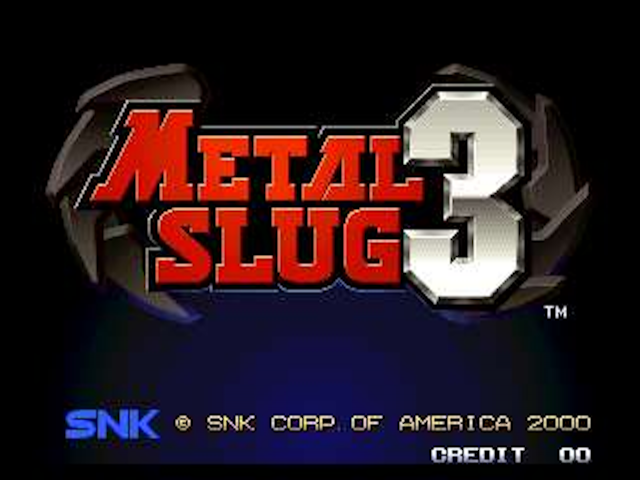 Metal Slug 3 — Title screen