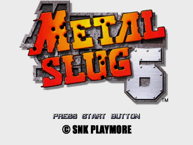 Metal Slug 6 — Title screen