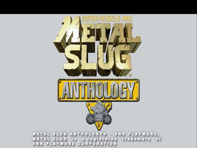 Metal Slug Anthology — Title screen