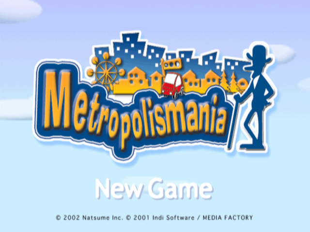 Metropolismania — Title screen