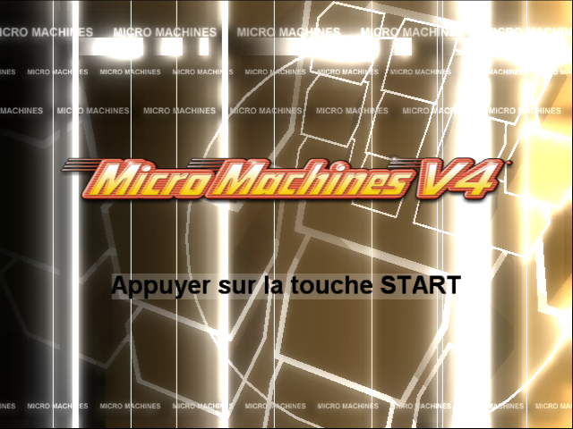 Micro Machines V4 — Title screen