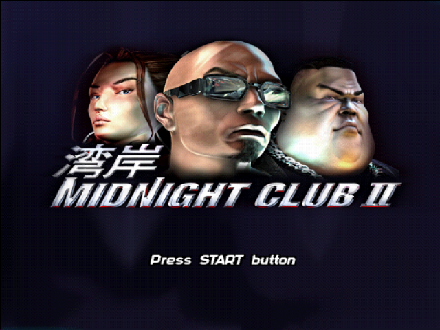 Midnight Club II — Title screen