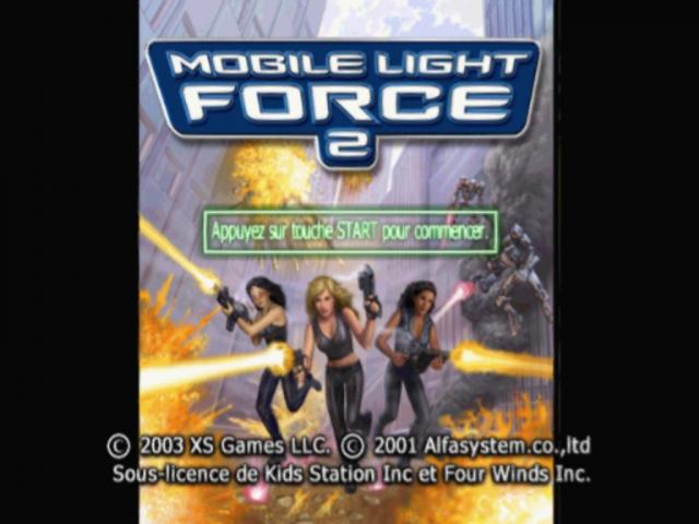 Mobile Light Force 2 — Title screen