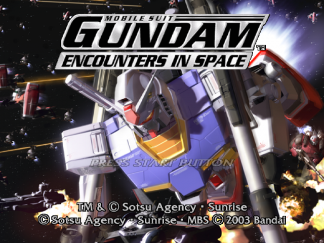 Mobile Suit Gundam : Encounters in Space — Title screen
