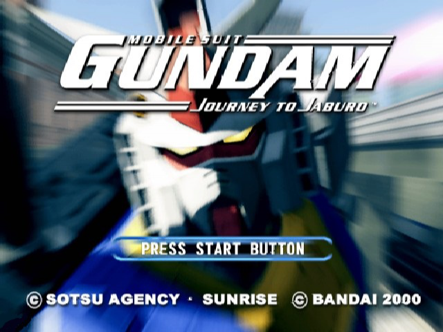 Mobile Suit Gundam : Journey to Jaburo — Title screen