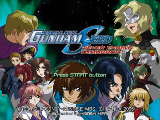 Mobile Suit Gundam Seed : Never Ending Tomorrow — Title screen
