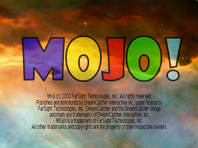 Mojo! — Title screen