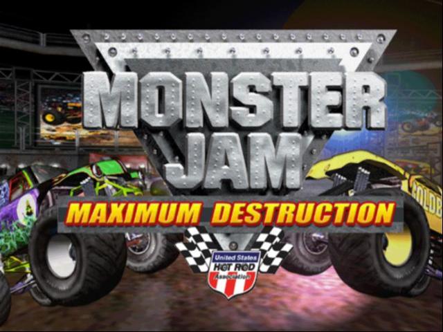 Monster Jam : Maximum Destruction — Title screen