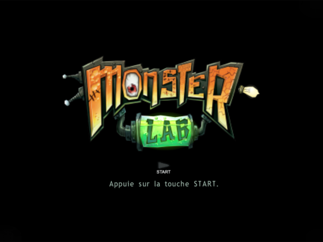 Monster Lab — Title screen