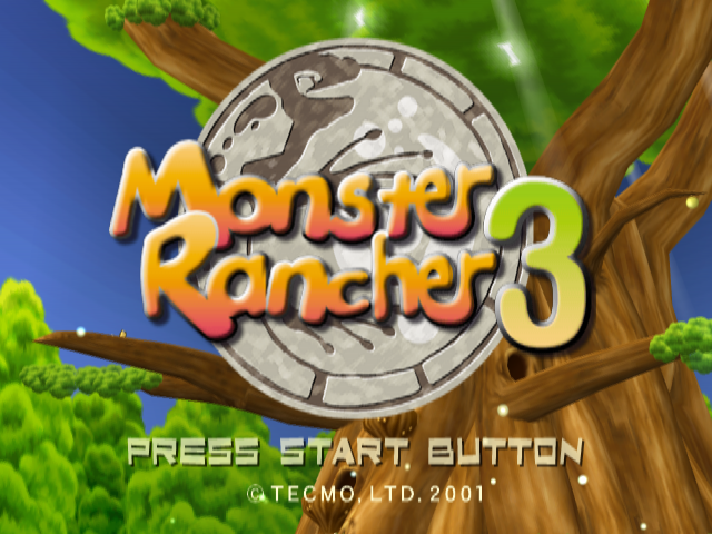 Monster Rancher 3 — Title screen
