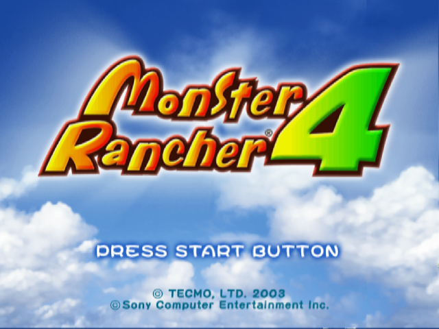 Monster Rancher 4 — Title screen
