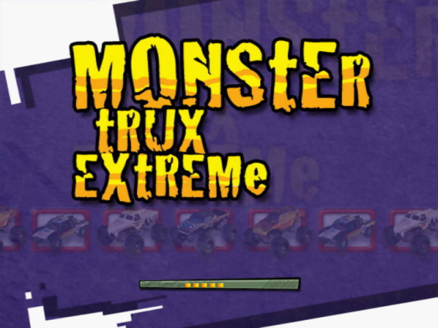 Monster Trux Extreme : Arena Edition — Title screen
