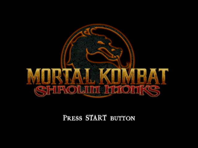 Mortal Kombat : Shaolin Monks — Title screen