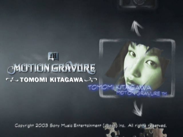 Motion Gravure Series : Kitagawa Tomomi — Title screen
